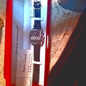 Andre` Giroud Automatic watch w/crocodile band